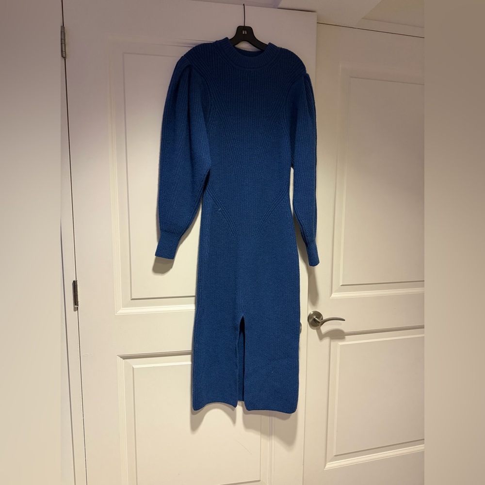 Isabel Marant Royal Blue Knit Sweater Dress
